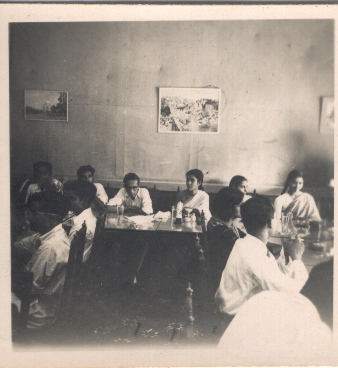 Sandhya in a Cafe on field