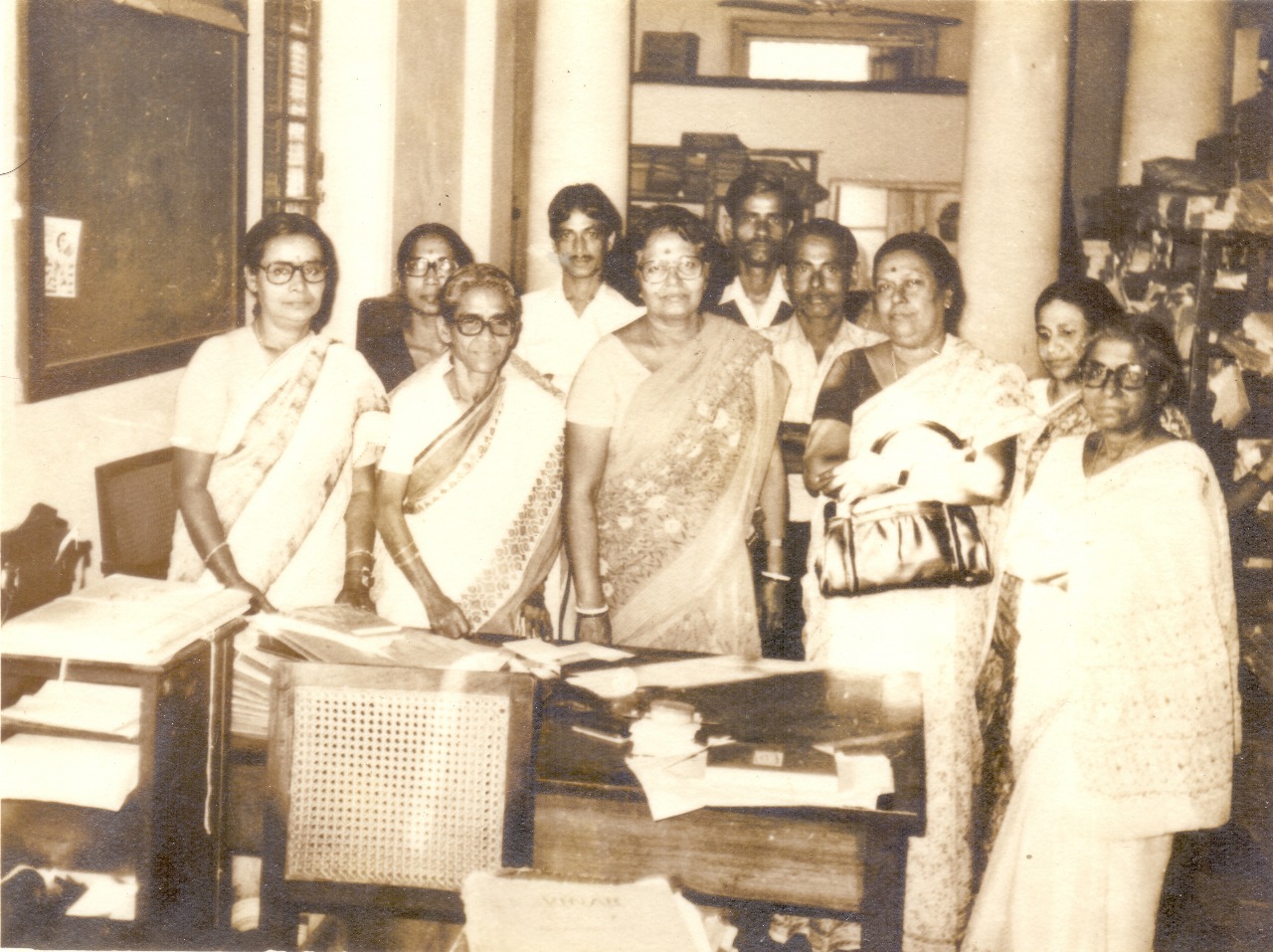 The women of the Indian National Science Academy, Calcutta 1960s